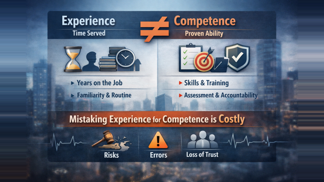 Competence Is Not the Same as Experience and Confusing the Two Is Costly