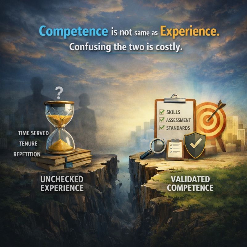 Why Experience Alone Is Not a Measure of Competence