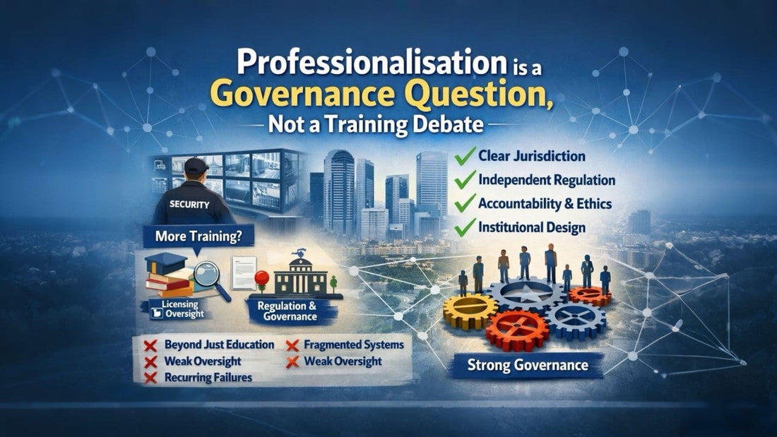 Professionalisation Is a Governance Question, Not a Training Debate